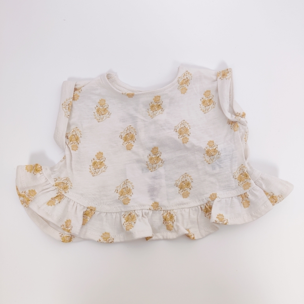 Jessica Simpson Baby Girl's Floral Top Size 6-9 Months Cotton Bohemian NEW